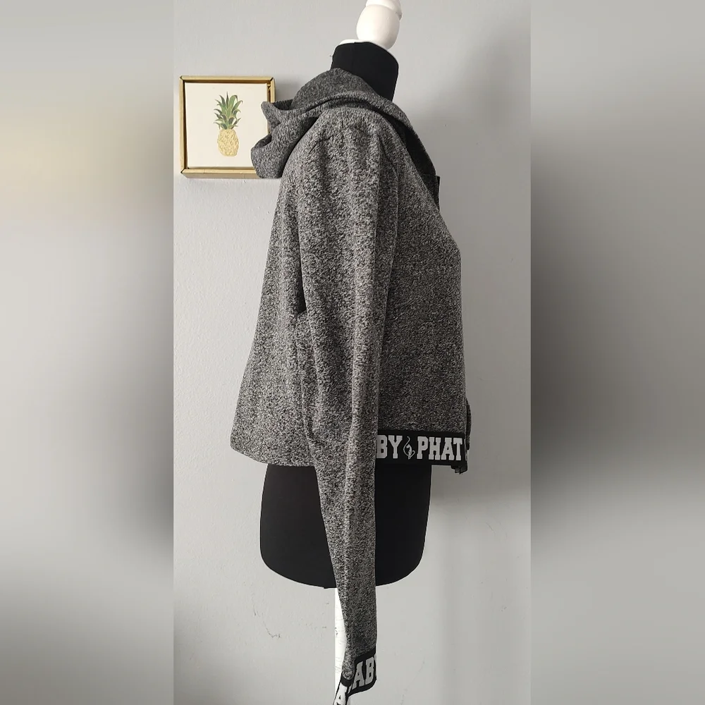 Jacket Hoodie Baby Phat Crop Girls Size 3X Hoodie Good Condition Gray Zipper
